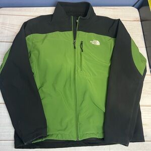 The North Face Men's Vibrant Green and Black Performance Jacket